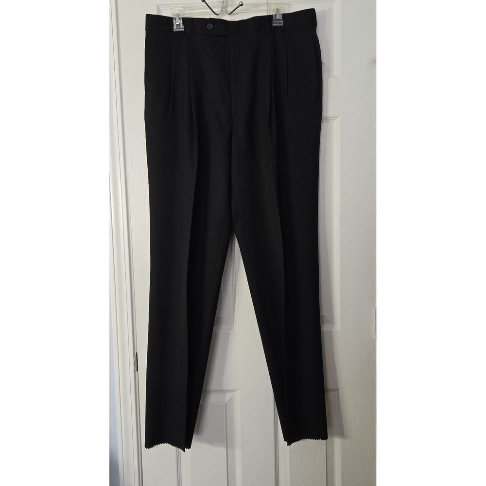 Jos. A. Banks Mens‎ New With Tags  Dress Wool Pants Size 36 X Long Black